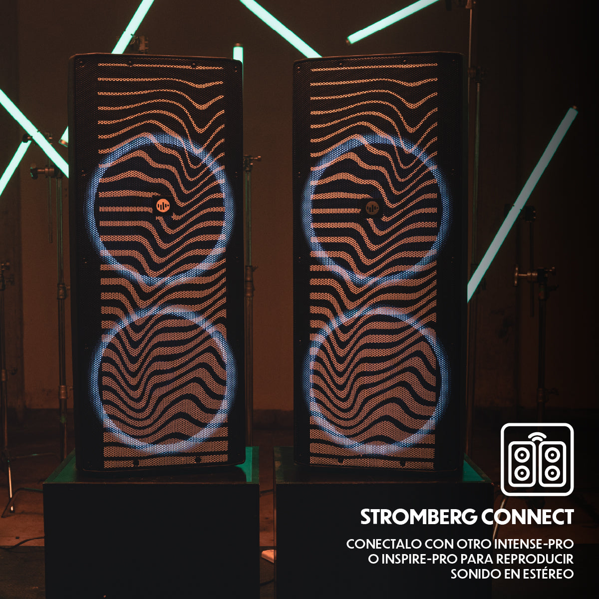 Torre de sonido profesional Stromberg Inspire-Pro detalle dise�o SAM